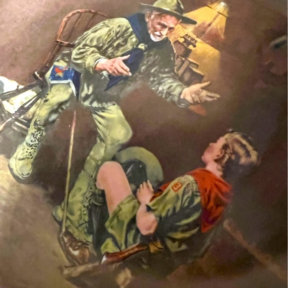 Knowles collector plate of Norman Rockwells “The Old Scout” - Picture 2 of 3